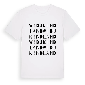 Widukindland ordlek t-shirt – ekologisk bomull t-shirt från Pinshirt