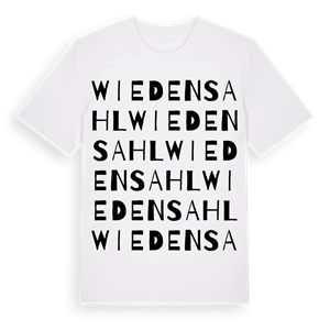 Wiedensahl ordlek t-shirt – ekologisk bomull t-shirt från Pinshirt