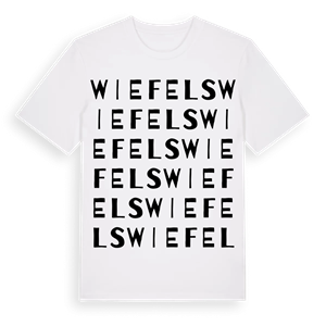 Wiefels ordlek t-shirt – ekologisk bomull t-shirt från Pinshirt