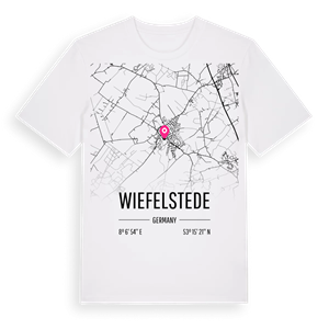 Wiefelstede karta t-shirt – ekologisk bomull t-shirt från Pinshirt