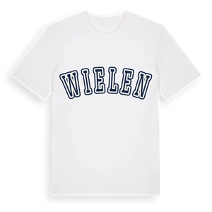 Wielen college t-shirt – ekologisk bomull t-shirt från Pinshirt