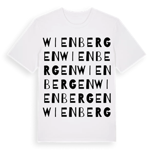 Wienbergen ordlek t-shirt – ekologisk bomull t-shirt från Pinshirt
