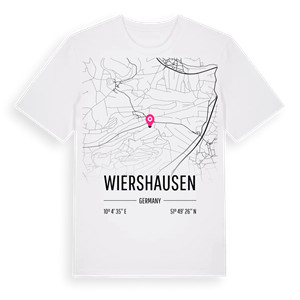 Wiershausen karta t-shirt – ekologisk bomull t-shirt från Pinshirt