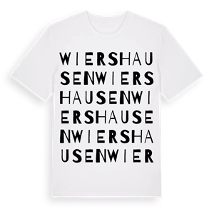 Wiershausen ordlek t-shirt – ekologisk bomull t-shirt från Pinshirt