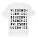Wiesedemeer ordlek t-shirt