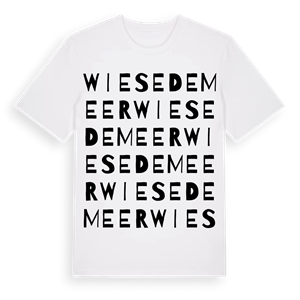 Wiesedemeer ordlek t-shirt – ekologisk bomull t-shirt från Pinshirt