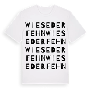 Wiesederfehn ordlek t-shirt – ekologisk bomull t-shirt från Pinshirt