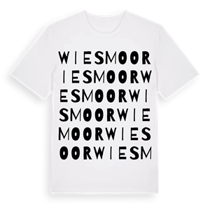 Wiesmoor ordlek t-shirt – ekologisk bomull t-shirt från Pinshirt