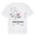Wilhelmshaven karta t-shirt