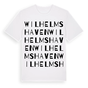 Wilhelmshaven ordlek t-shirt – ekologisk bomull t-shirt från Pinshirt