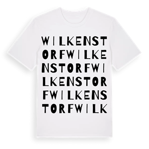 Wilkenstorf ordlek t-shirt – ekologisk bomull t-shirt från Pinshirt