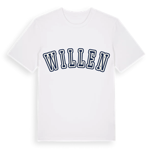Willen college t-shirt – ekologisk bomull t-shirt från Pinshirt