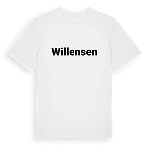 Willensen fetstil t-shirt – ekologisk bomull t-shirt från Pinshirt