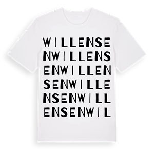 Willensen ordlek t-shirt – ekologisk bomull t-shirt från Pinshirt