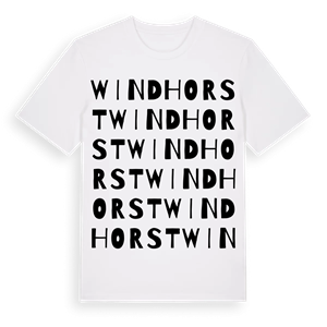 Windhorst ordlek t-shirt – ekologisk bomull t-shirt från Pinshirt