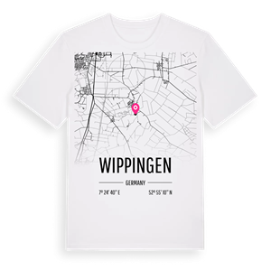 Wippingen karta t-shirt – ekologisk bomull t-shirt från Pinshirt