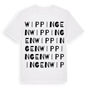 Wippingen ordlek t-shirt – ekologisk bomull t-shirt från Pinshirt
