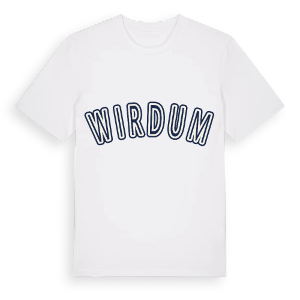 Wirdum college t-shirt – ekologisk bomull t-shirt från Pinshirt