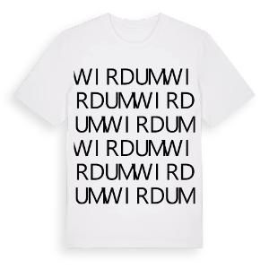 Wirdum ordlek t-shirt – ekologisk bomull t-shirt från Pinshirt