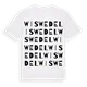 Wiswedel ordlek t-shirt