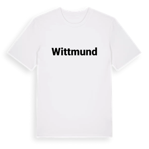 Wittmund fetstil t-shirt – ekologisk bomull t-shirt från Pinshirt