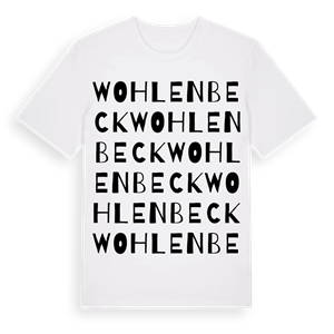 Wohlenbeck ordlek t-shirt – ekologisk bomull t-shirt från Pinshirt