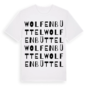Wolfenbüttel ordlek t-shirt – ekologisk bomull t-shirt från Pinshirt