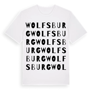 Wolfsburg ordlek t-shirt – ekologisk bomull t-shirt från Pinshirt