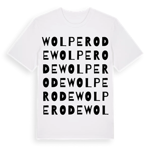 Wolperode ordlek t-shirt – ekologisk bomull t-shirt från Pinshirt