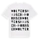 Woltershausen-Hornsen ordlek t-shirt
