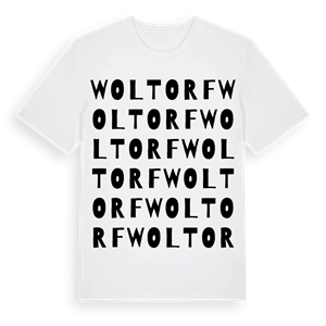 Woltorf ordlek t-shirt – ekologisk bomull t-shirt från Pinshirt