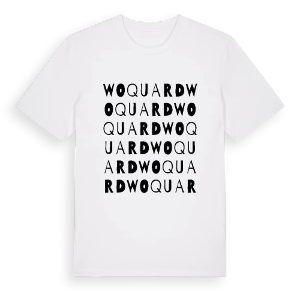 Woquard ordlek t-shirt – ekologisk bomull t-shirt från Pinshirt