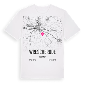 Wrescherode karta t-shirt – ekologisk bomull t-shirt från Pinshirt