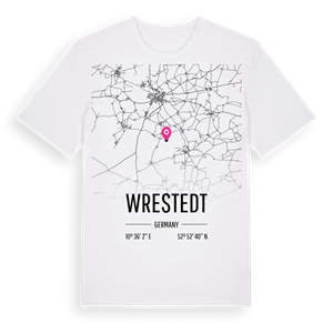 Wrestedt karta t-shirt – ekologisk bomull t-shirt från Pinshirt