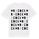Wriedel ordlek t-shirt