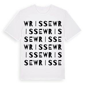 Wrisse ordlek t-shirt – ekologisk bomull t-shirt från Pinshirt