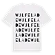Wulfelade ordlek t-shirt