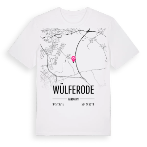 Wülferode karta t-shirt – ekologisk bomull t-shirt från Pinshirt