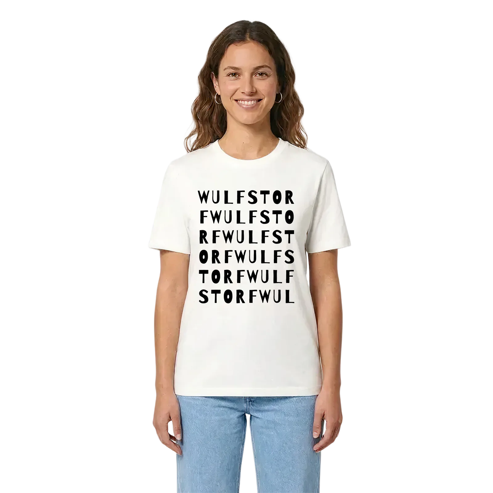 Wulfstorf ordlek t-shirt – White, i miljö