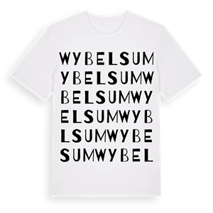 Wybelsum ordlek t-shirt – ekologisk bomull t-shirt från Pinshirt