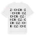 Zicherie ordlek t-shirt