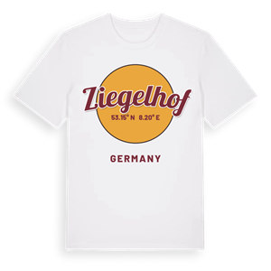 Ziegelhof cirkel t-shirt – ekologisk bomull t-shirt från Pinshirt