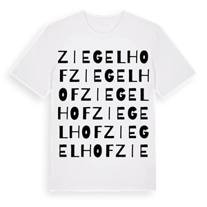 Ziegelhof ordlek t-shirt – ekologisk bomull t-shirt från Pinshirt