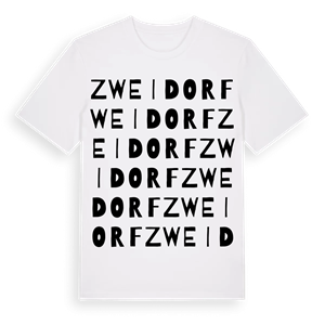 Zweidorf ordlek t-shirt – ekologisk bomull t-shirt från Pinshirt