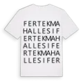 Fertek Mahallesi ordlek t-shirt