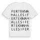 Fertek Mahallesi ordlek t-shirt