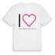 Jag älskar Sazlıca Beldesi Yukarı Mahallesi t-shirt stort tryck