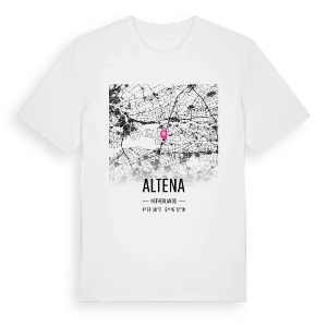 Altena karta t-shirt – ekologisk bomull t-shirt från Pinshirt