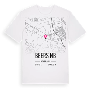 Beers NB karta t-shirt – ekologisk bomull t-shirt från Pinshirt
