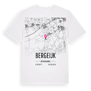 Bergeijk karta t-shirt – ekologisk bomull t-shirt från Pinshirt